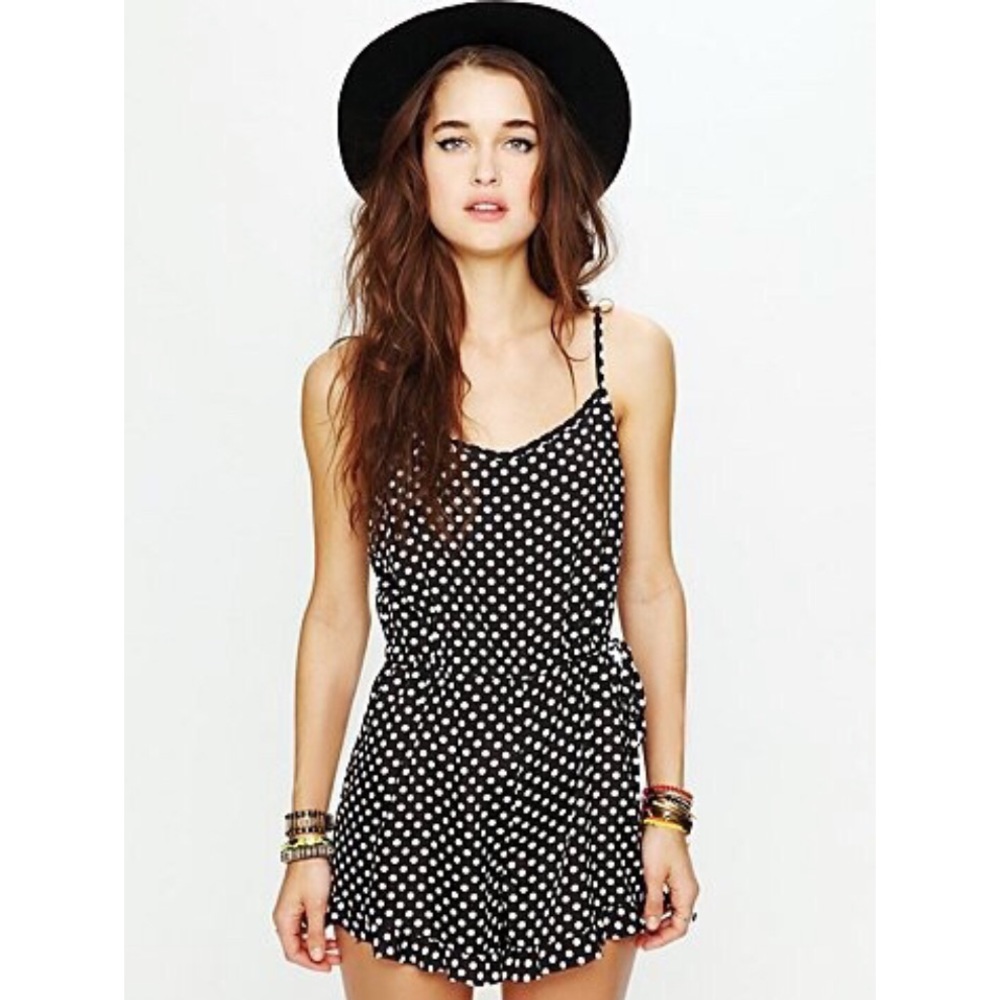 NWOT Free People Polka Dot Romper
